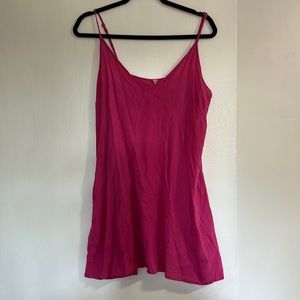 Free People Pink Cami Mini Tank Top Dress